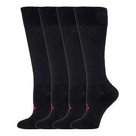 "As Is" TRUEENERGY Wide Over The Calf Socks - 4-pack