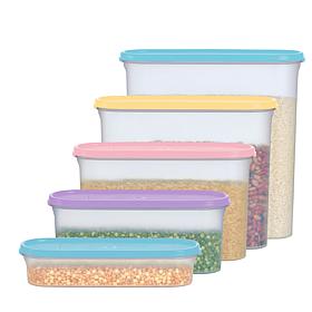 "As Is" Tupperware® 10-piece Super Oval Modular Mates Dry Storage Set
