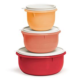 "As Is" Tupperware 6-piece Fix-N-Mix Mixing Bowl Set