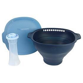 "As Is" Tupperware® WOW Pop Microwave Popcorn Maker Set with Shaker
