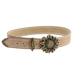 "As Is" TWRHLL by Christie Brinkley Adjustable Sunflower Belt