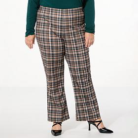 "As Is" TWRHLL by Christie Brinkley Kick Flare Pull-On Crop Pant