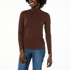 "As Is" TWRHLL by Christie Brinkley Mock Neck Top