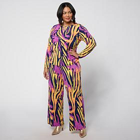 "As Is" Vivica A. Fox Collection 2-Piece Palazzo Pant Set