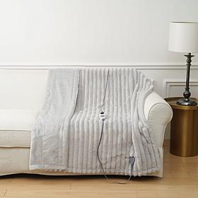 "As Is" Warm & Cozy Faux Fur Heated Throw