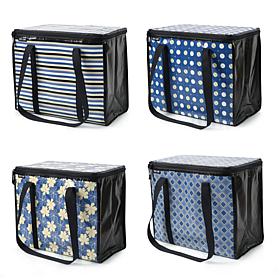 "As Is" West Loop 4-Pack Insulated Leak-Proof Super Shoppers 