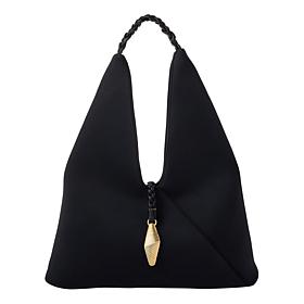 "As Is" WynneCollection Braided Top Handle Hobo Bag