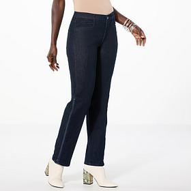 "As Is" WynneDenim Convertible Straight/Flare Leg Jean