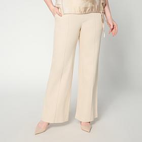 "As Is" WynneDenim Straight-Leg Denim Pant with Pin Tuck