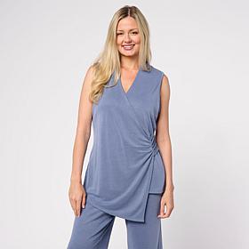 "As Is" WynneLayers Asymmetric Draped Sleeveless Top