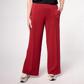 As Is WynneLayers Cloud Knit Pintuck Front Pull-On Pant