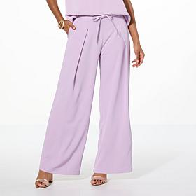"As Is" WynneLayers Drapey Twill Front Pleat Pant