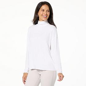 "As Is" WynneLayers Easy-Fit Boxy Turtleneck Tee