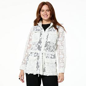 "As Is" WynneLayers Embroidered Mesh Jacket