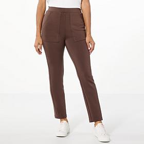 "As Is" WynneLayers Lightweight Scuba Knit Narrow Leg Pant