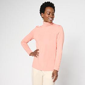 "As Is" WynneLayers Long-Sleeve Knit Turtleneck Tee