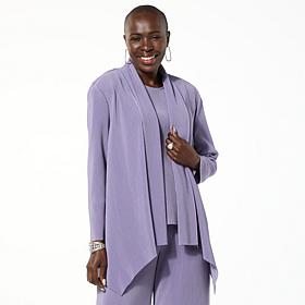 "As Is" WynneLayers Plisse Knit Cardigan