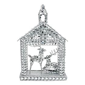 august & leo 17" Jeweled Reindeer Stable
