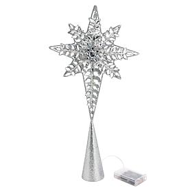 august & leo 19" LED Jeweled Bethlehem Star Tree Topper