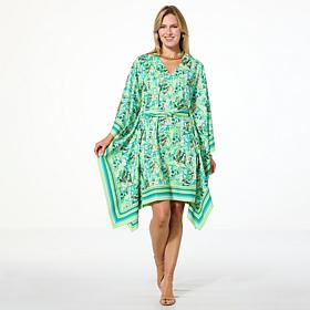 Badgley Mischka Micah Belted Caftan Dress