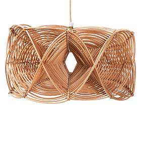 bali and pari Jeneth 19.7" Rattan Pendant Lampshade