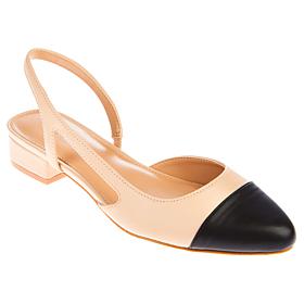 BCBGeneration Tillie Cap-Toe Slingback Heeled Sandal