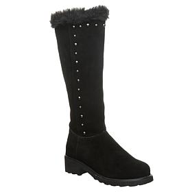 BEARPAW® Delancey Suede Tall Boot with Bear Coat