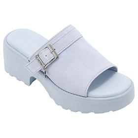 BEARPAW Frances Suede Open-Toe Clog