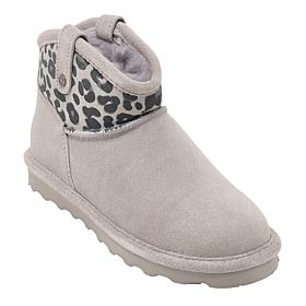 BEARPAW® Jillie Suede Print Bootie with Rain & Stain Repellent