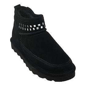 BEARPAW® Marabel Woven Shaft Suede Bootie with Rain & Stain Repellent