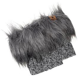 BEARPAW® Textured Knit Boot Topper with Faux Fur