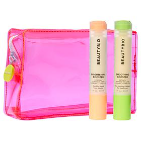 BeautyBio AM & PM Booster Set with Bag
