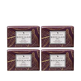 Beekman 1802 Fig Leaf Goat Milk Bar Soap 4-piece Set