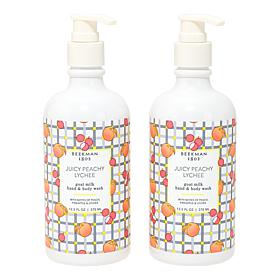 Beekman 1802 Goat Milk Hand & Body Wash Duo - Peach Lychee