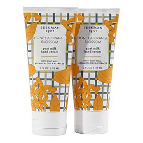 Beekman 1802 Goat Milk Hand Cream 2pk Honey & Orange Blossom