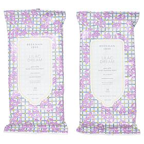 Beekman 1802 Goat Milk Lilac Dream Face Wipes 2-Pack