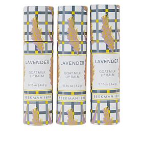 Beekman 1802 Goat Milk Lip Balm Trio - Lavender