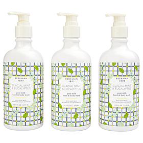 Beekman 1802 Goat Milk Mint & Eucalyptus Hand & Body Wash 3-pack AS