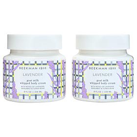 Beekman 1802 Goat Milk Whipped Body Cream Duo - Lavender