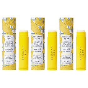 Beekman 1802 Honey & Orange Blossom Goat Milk Lip Balm Trio - AS