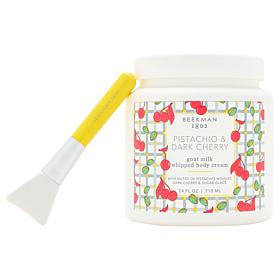 Beekman 1802 Supersize Goat Milk Pistachio Cherry Body Cream w Spatula