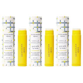 Beekman 1802 Vanilla Absolute Goat Milk Lip Balm Trio - Auto-Ship®