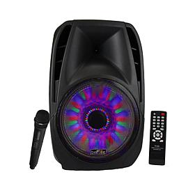 beFree Sound 15" Tailgate Speaker w/Reactive Lights