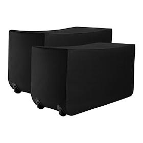 Bell + Howell Foldable Zippered Rolling Storage Bag 2-pack