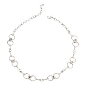 Bellezza 20" Bronze Horse Bit Station Necklace