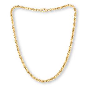 Bellezza Bellissima 20" Bronze Diamond-Cut Disco Chain Necklace
