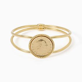 Bellezza Bronze 200 Lira Coin Bangle