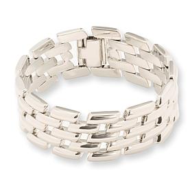 Bellezza Bronze 5-Row Stampato Panther-Link Chain Bracelet