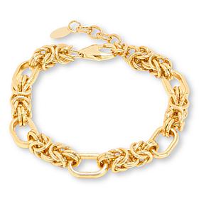 Bellezza Bronze Byzantina Link Chain Bracelet