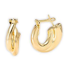 Bellezza Bronze Electroform Crossover Earrings